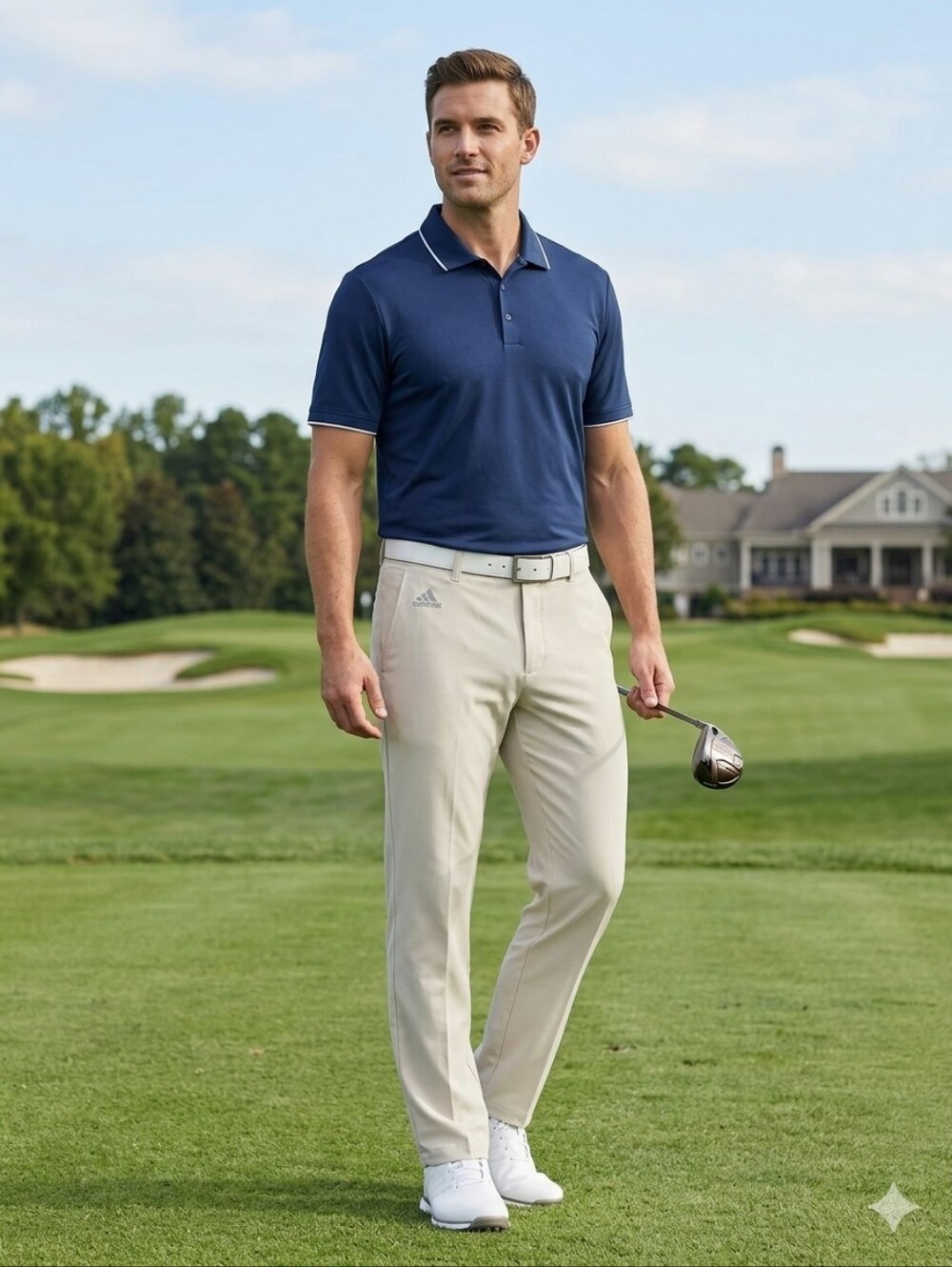 Adidas Golf Performance Pants 32x30 Beige Men's Golf Pants